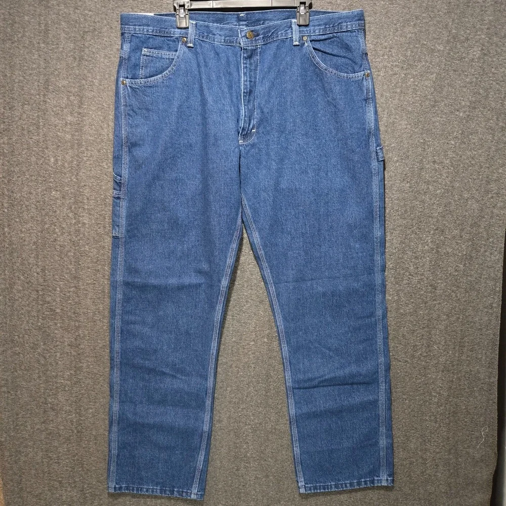 Men 36x34 KEY Authentic Traditional Fit Blue 100% Cotton Denim Jeans New w/Tags